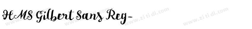 HMS Gilbert Sans Reg字体转换